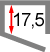 внутренняя высота hi=17 мм