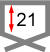 внутренняя высота hi=21 мм