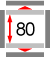 внутренняя высота hi=80 мм